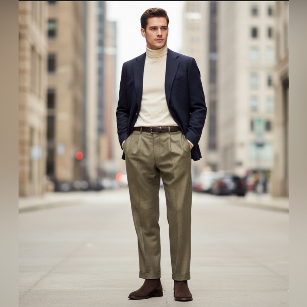 Ralph Lauren Men’s Pants 42”w X 30” L Wool & Cashmere Blend Brown New w/ Tags